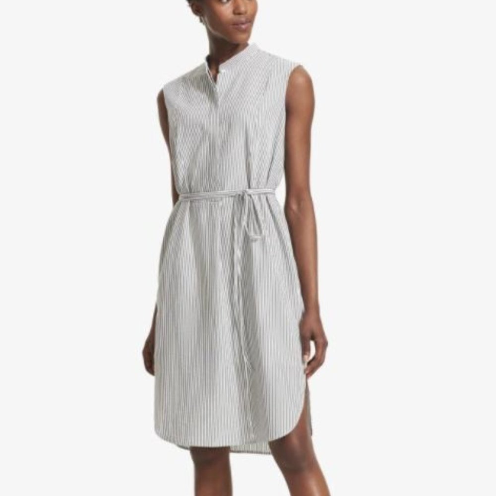 MM Lafleur Black and White Striped Dress